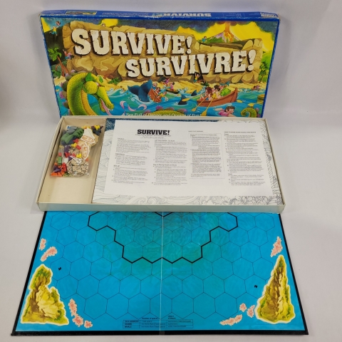 Survive Vintage 1982 Board Game by Parker Brothers C7